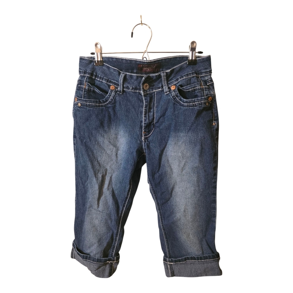 Angels Dark Blue Cropped Jeans